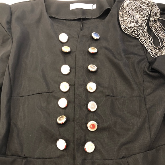 Black Fitted “Drummer” Jacket - Picture 3 of 7